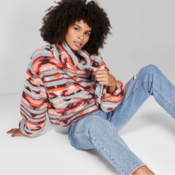 Wild Fable Cowl Neck Fleece Pullover - Picture 7 of 12